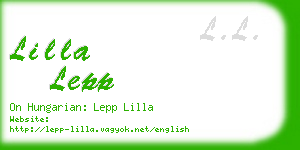 lilla lepp business card